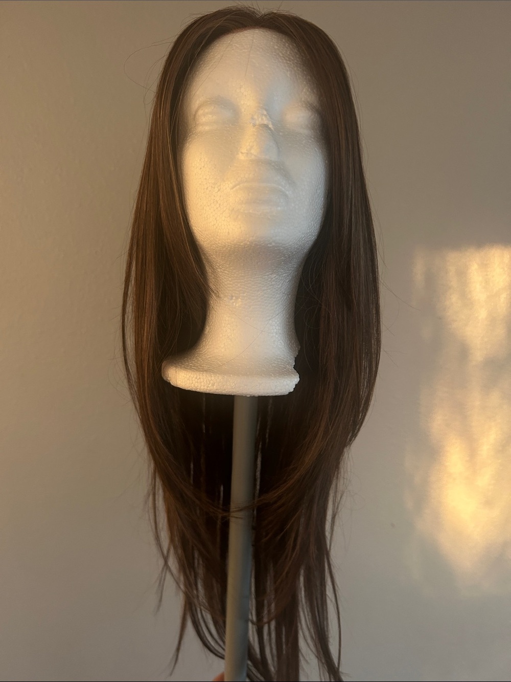 René of Paris brown highlighted wig 20” lace front. Never worn. 150 density.